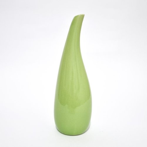 Florero Botella Verde Liso 17cm