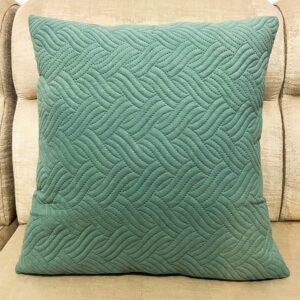 Funda Cojin Repujado Aquamarina 45x45cm