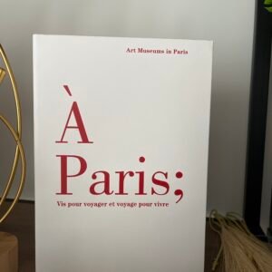 Libro decorativo A Paris Blanco